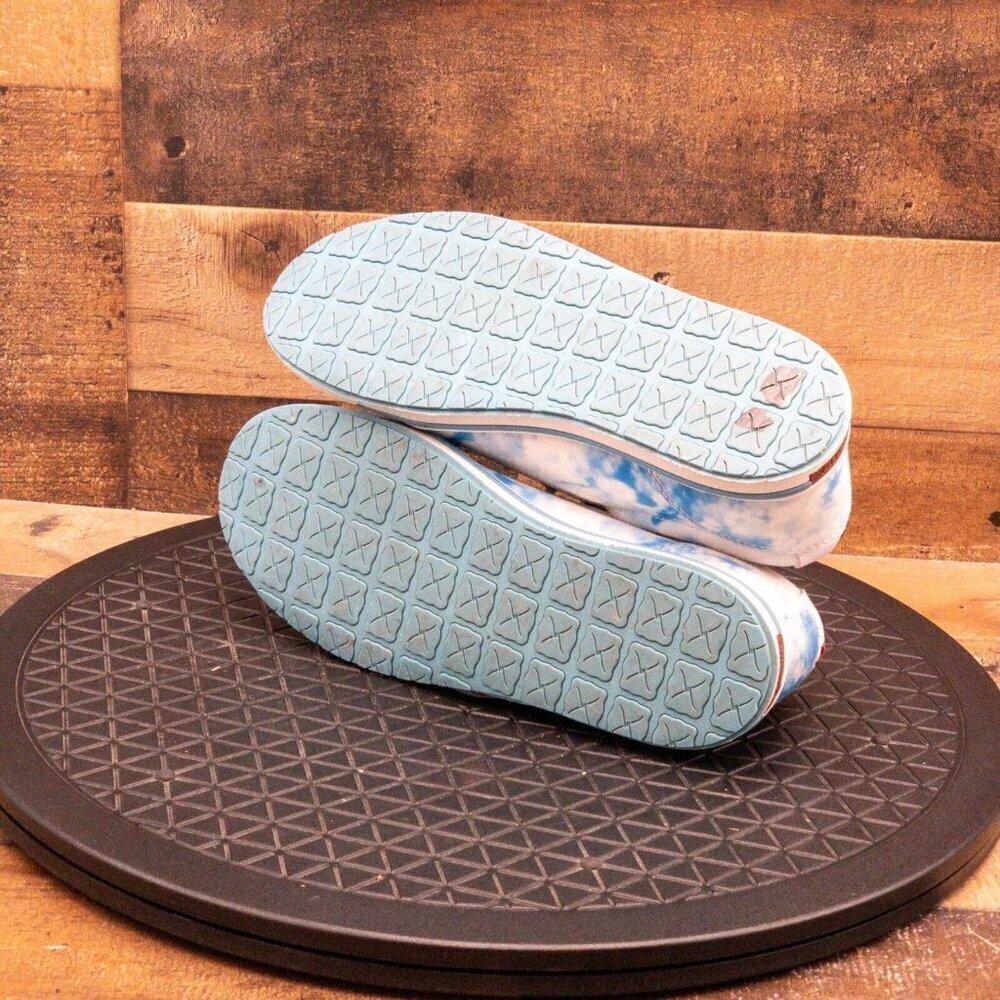 TWISTED X HOOEY LOPERS TIE DYE WOMENS CASUAL SHOES BLUE WHITE SIZE 5.5M - Picture 4 of 9